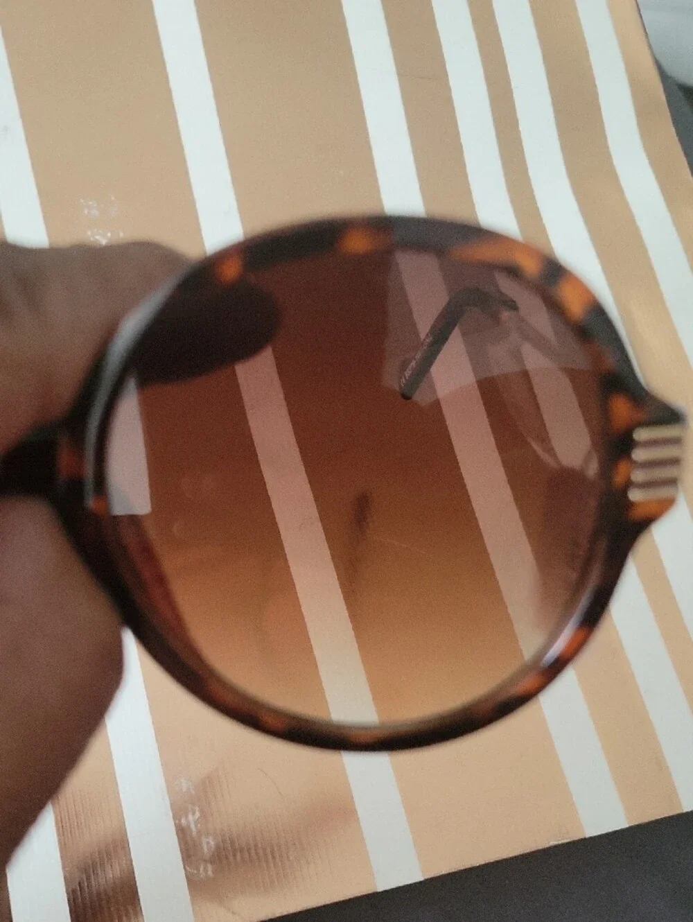 Lane Bryant Tortoise Round Sunglasses with Brown Lenses